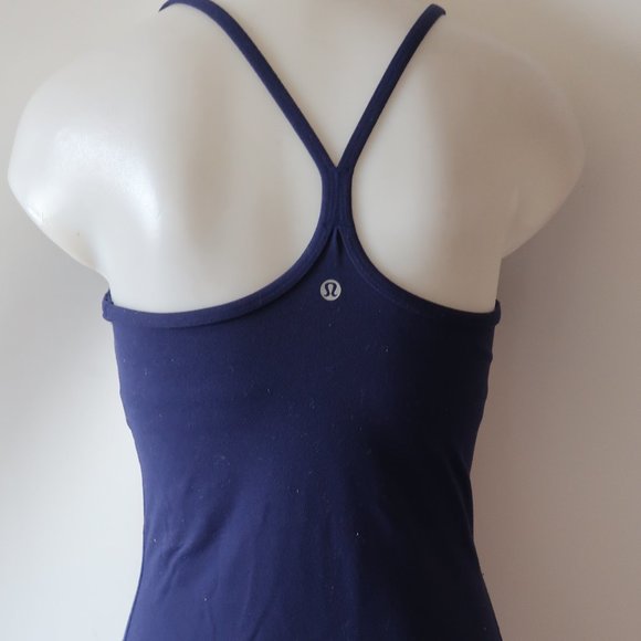 LULULEMON BLUE RACERBACK TANK TOP SZ 4 * - Picture 4 of 7
